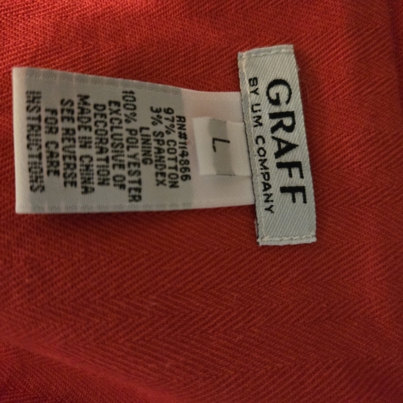 GRAFF Embroidered Red Women's Vest - Picture 5 of 5